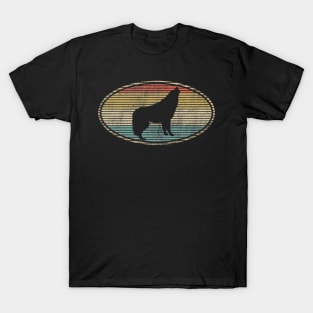 Wolf Lovers, Funny Vintage Animal Lovers Design T-Shirt